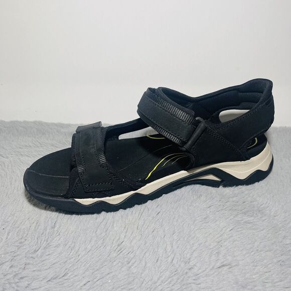 Mens Clarks Wave 2.0 Jump Strap Sport Sandals Black Nubuck US Size 11.5 - Picture 7 of 10